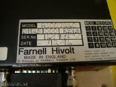 Varian farnell hivolt high voltage stack set A1006150