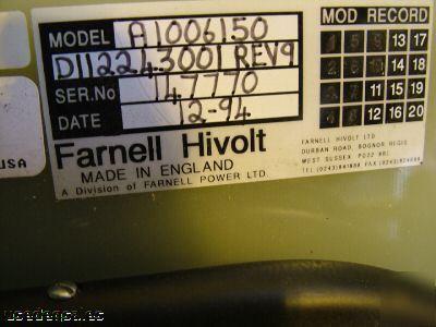 Varian farnell hivolt high voltage stack set A1006150