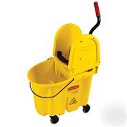 Wavebrake mop bucket/wringer combo yellow rcp 7577-88