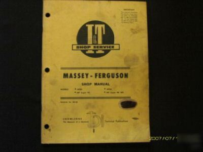 Massey ferguson i&t manual mf 85 88 super 90 wr