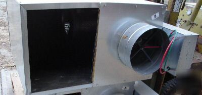 New in duct heater & fan, elec valve 5 kw 1 ph 208V 