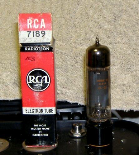 Rca 7189 vacuum tube - pull but tests good