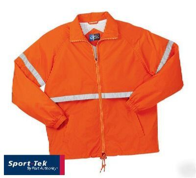 Sport-tek nylon reflective coach's jacket 2X