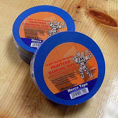 blue painters masking tape - 12 rolls of 2