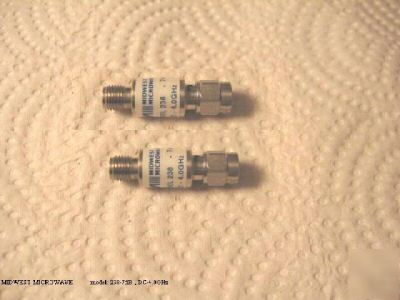 Lot of 2 midwest microwave 238 attenuators sma