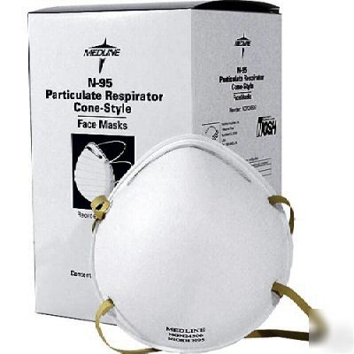 Medline N95 particulate respirator mask (box of 20)