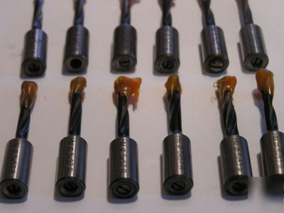 (12) 5MM right hinge & line boring machine drill bits