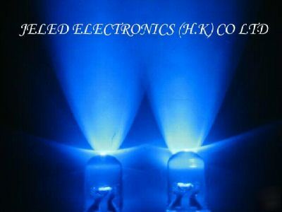300XNEW 5MM super bright blue led lamp 10,000MCD f/ship