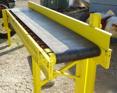 18â€w x 9â€™-6â€ l roach roller bed belt conveyor (933)