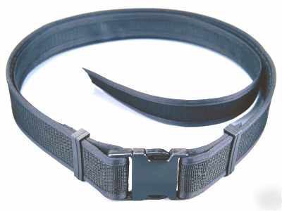 Black nylon security duty belt large swat emt ems 