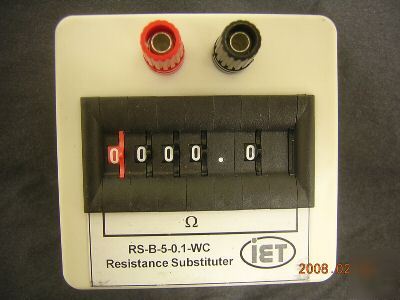 Iet resistance substituter decade resistor, to ~10 kohm