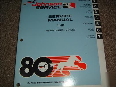 Johnson 1980 4 hp service manual