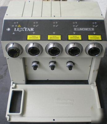 Luxstar lumonics laser beam energy splitter four output