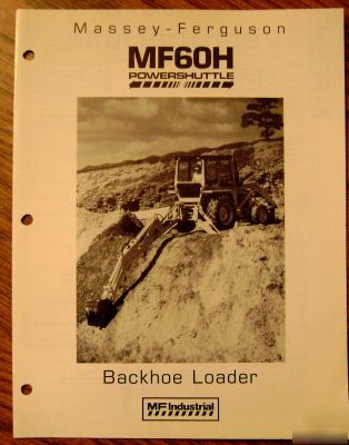 Massey ferguson mf 60H tractor loader backhoe brochure