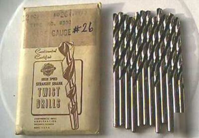 New usa made #26 jobbers lenght drill bits 12 pack