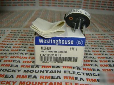New westinghouse 400A rating plug 4LCL400 