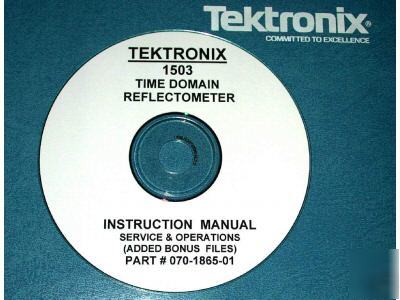 Tektronix 1503 tdr + y-t manuals ( 3 volume set)