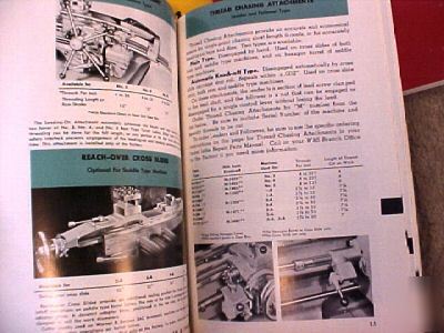 Warner & swasey turret lathe tooling & operation manual