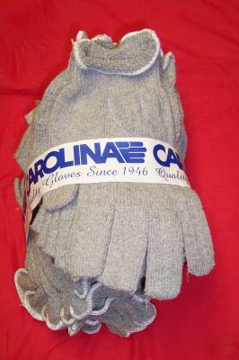 Mens gray x x heavy terry knit gloves, 72 pair