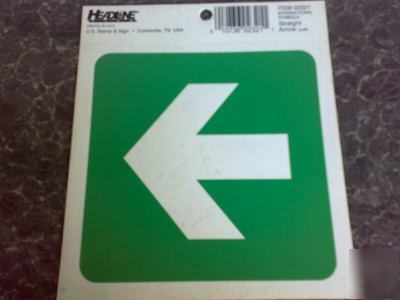 New 2X green arrow signs - for the office - brand 