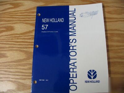 New holland 57 rolarbar rake operators manual