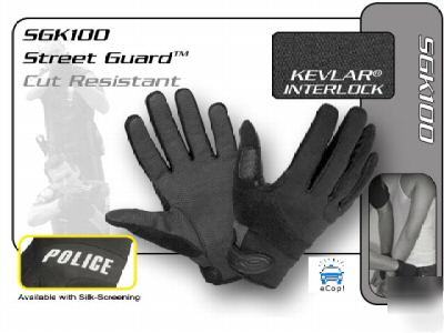 Hatch street guard search gloves - police logo sm