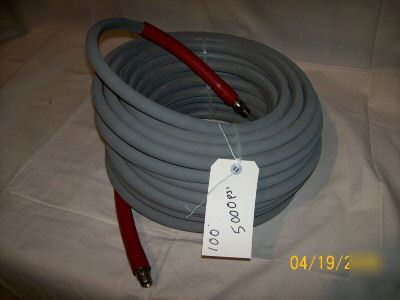 New 100' 5000PSI gray pressure washer hose