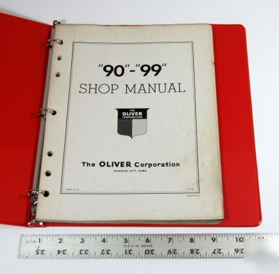 Oliver shop manual - '90' & '99' - 1948
