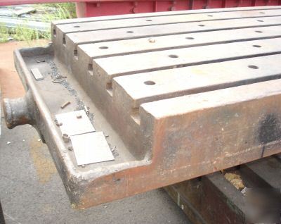 Planer t-slotted table with stops 36X169