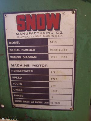 Mw-02 snow manufacturing tapper model st-1