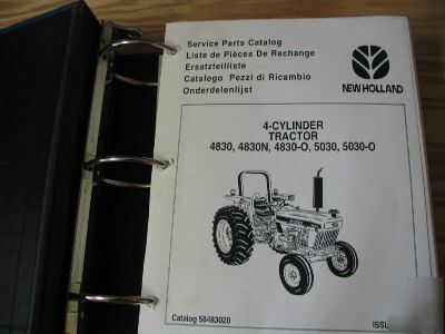 New holland tractors 4830 to 5030-o parts catalog