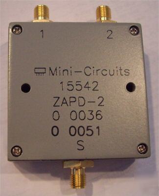 Divider mini-circuits 2-way sma zapd-2-s 1-2 ghz