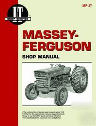 I&t shop manual for massey ferguson model 135, 150, 165