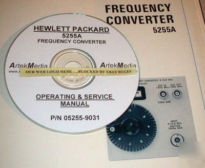 Hp 5255A operating & service manual