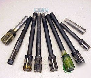 Mixed lot: 9 pcs. high speed adjustable machine reamers