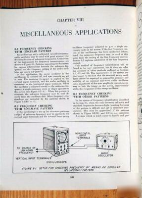 Sylvania electric products oscilloscope manual - 1950S
