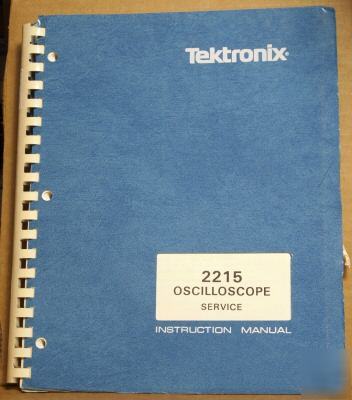 Tek tektronix 2215 original full service manual