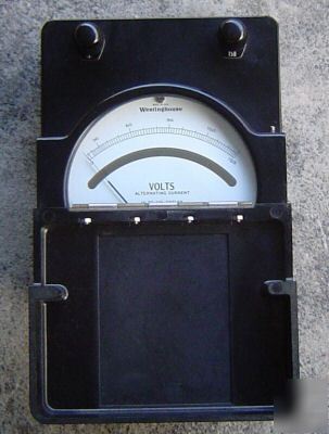 Vintage westinghouse pa-14 voltmeter bakelite flip-case