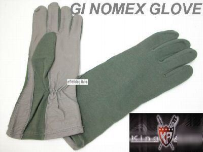 King arms military gi nomex od&grey flight gloves-05-m