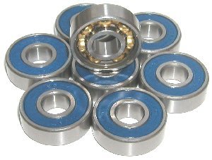 8 longboard abec-7 bearings bronze cage ball bearings