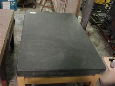 Black granite surface plate w/ stand 4' x 6' x 10