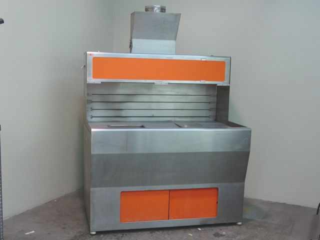 Stainless steel ss wet bench 5 foot w/ventilation hood