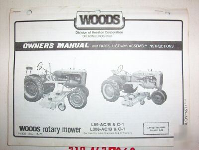 Woods mower manual ac/b & C1