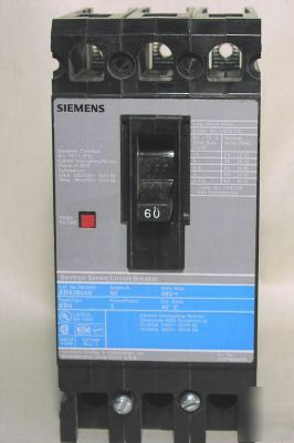 Siemens ite ED43B060 circuit breaker 3P/480V/60A lnc