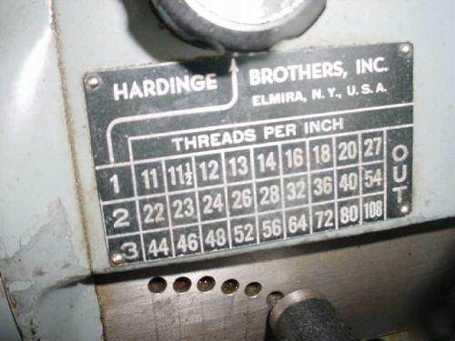 1983 hardinge lathe hlv-h,excellent condition,w/tooling