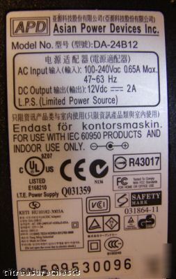 Apd asian power da 24312 adaptor #22