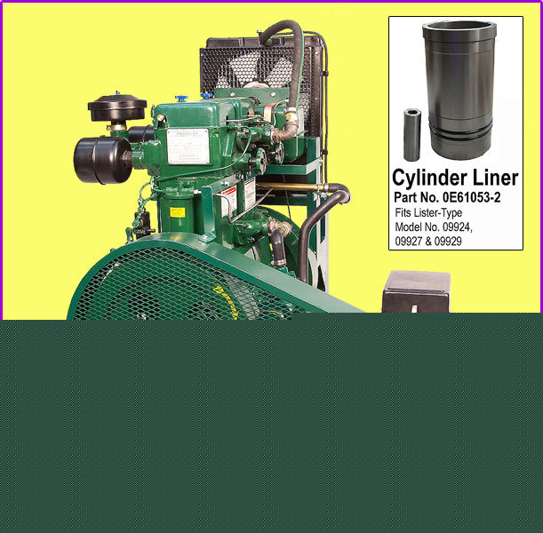 Cylinder liner for lister twin diesel generator 