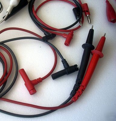 Generic test lead set & 5 assorted clip leads