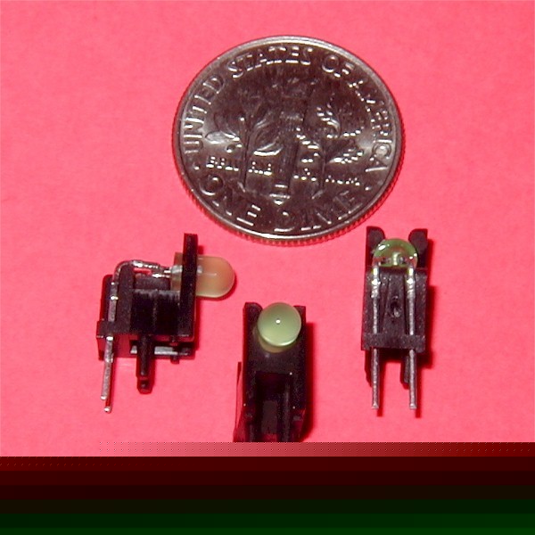 500 pieces right angle 16MCD 3MM green led leds cbi