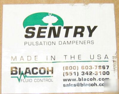 Blacoh sentry pulsation dampener C901ND 150PSI 175CU in